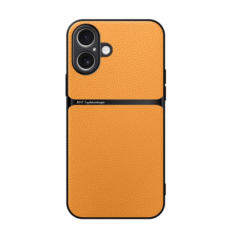 Custodia per telefono antiurto con copertura completa magnetica in pelle Litchi, For iPhone 16, For iPhone 15 Pro Max, For iPhone 15 Pro, For iPhone 15 Plus