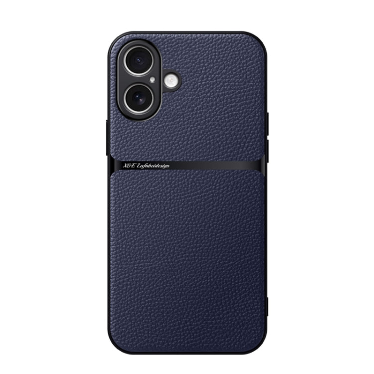 Custodia per telefono antiurto con copertura completa magnetica in pelle Litchi, For iPhone 16, For iPhone 15 Pro Max, For iPhone 15 Pro, For iPhone 15 Plus