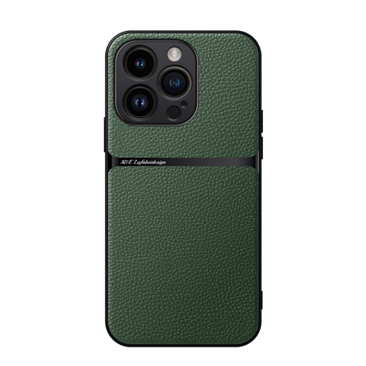 Custodia per telefono antiurto con copertura completa magnetica in pelle Litchi, For iPhone 16, For iPhone 15 Pro Max, For iPhone 15 Pro, For iPhone 15 Plus