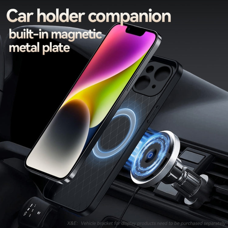 Custodia per telefono antiurto con copertura completa magnetica in pelle Litchi, For iPhone 15, For iPhone 14 Plus, For iPhone 14, For iPhone 14 Pro