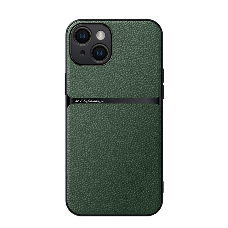 Custodia per telefono antiurto con copertura completa magnetica in pelle Litchi, For iPhone 15, For iPhone 14 Plus, For iPhone 14, For iPhone 14 Pro
