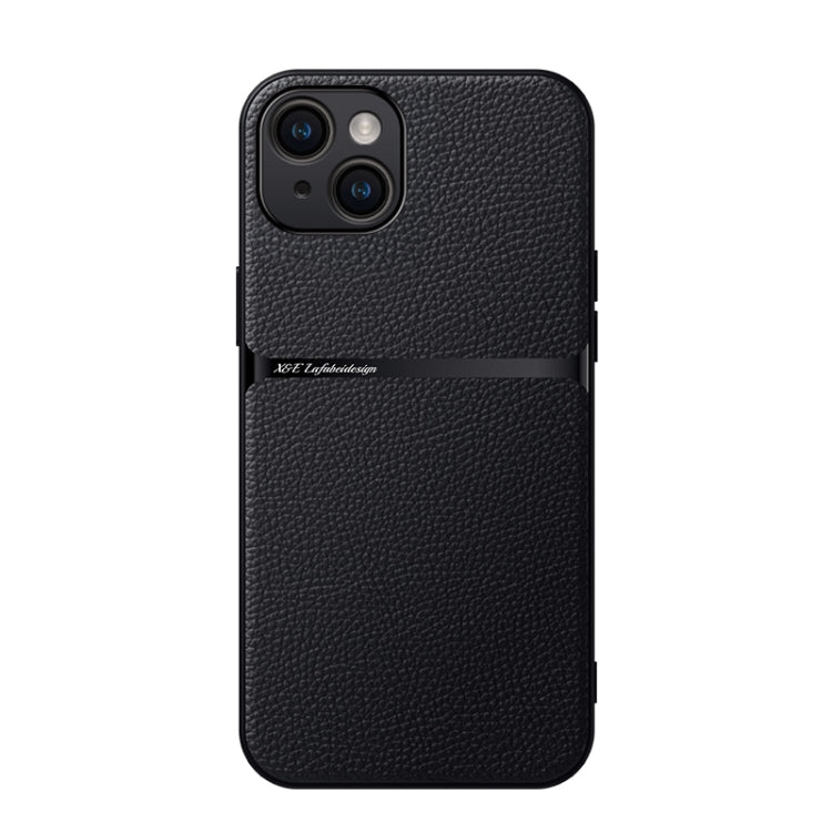 Custodia per telefono antiurto con copertura completa magnetica in pelle Litchi, For iPhone 15, For iPhone 14 Plus, For iPhone 14, For iPhone 14 Pro