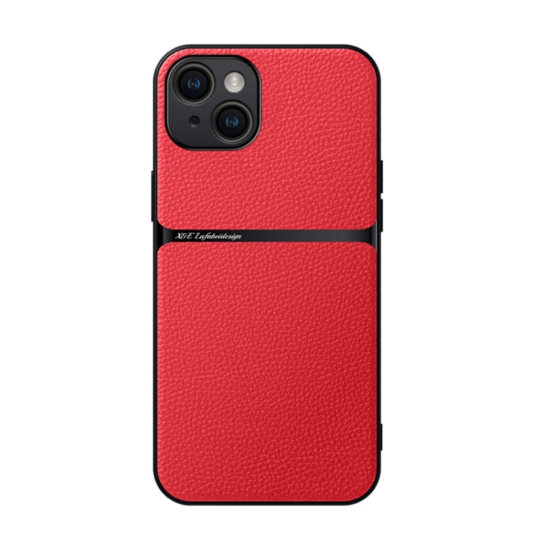 Custodia per telefono antiurto con copertura completa magnetica in pelle Litchi, For iPhone 15, For iPhone 14 Plus, For iPhone 14, For iPhone 14 Pro