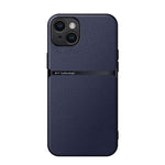 Custodia per telefono antiurto con copertura completa magnetica in pelle Litchi, For iPhone 15, For iPhone 14 Plus, For iPhone 14, For iPhone 14 Pro