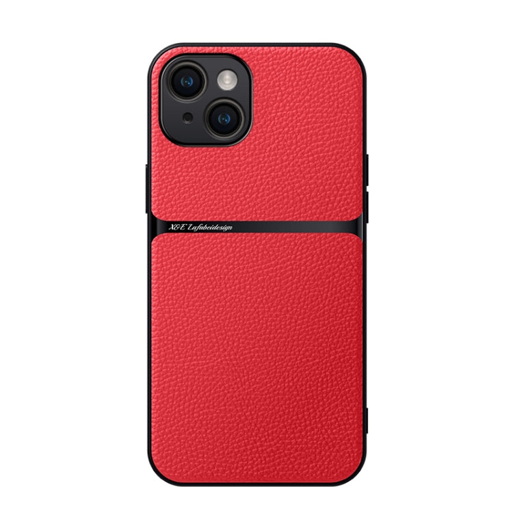 Custodia per telefono antiurto con copertura completa magnetica in pelle Litchi, For iPhone 15, For iPhone 14 Plus, For iPhone 14, For iPhone 14 Pro