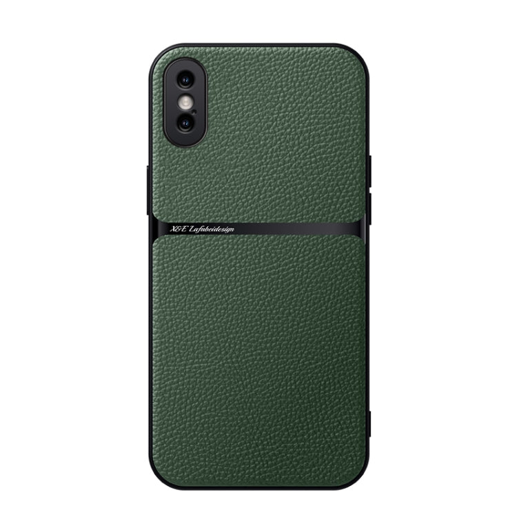 Custodia per telefono antiurto con copertura completa magnetica in pelle Litchi, For iPhone 11, For iPhone 11 Pro, For iPhone X / XS, For iPhone XR