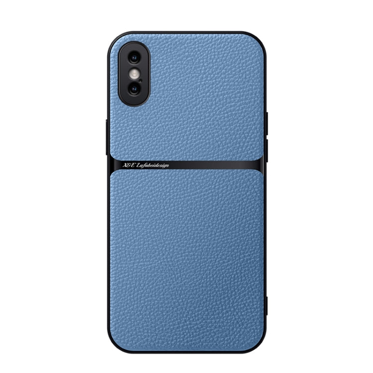Custodia per telefono antiurto con copertura completa magnetica in pelle Litchi, For iPhone 11, For iPhone 11 Pro, For iPhone X / XS, For iPhone XR
