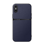 Custodia per telefono antiurto con copertura completa magnetica in pelle Litchi, For iPhone 11, For iPhone 11 Pro, For iPhone X / XS, For iPhone XR