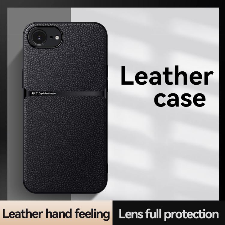 Custodia per telefono antiurto con copertura completa magnetica in pelle Litchi, For iPhone 17e / 16e, For iPhone 17 Pro Max, For iPhone 17 Pro, For iPhone 17