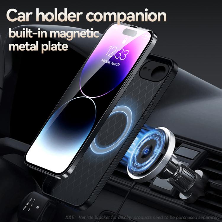 Custodia per telefono antiurto con copertura completa magnetica in pelle Litchi, For iPhone 17e / 16e, For iPhone 17 Pro Max, For iPhone 17 Pro, For iPhone 17