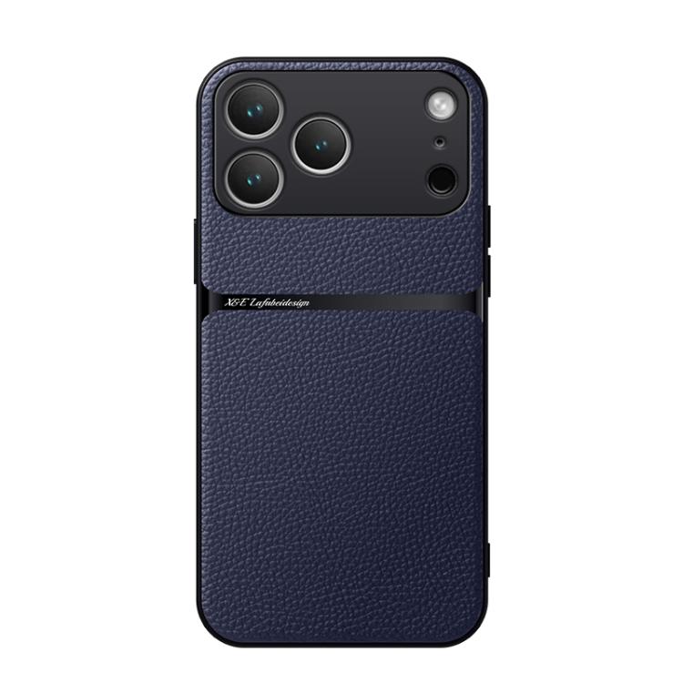 Custodia per telefono antiurto con copertura completa magnetica in pelle Litchi, For iPhone 17e / 16e, For iPhone 17 Pro Max, For iPhone 17 Pro, For iPhone 17