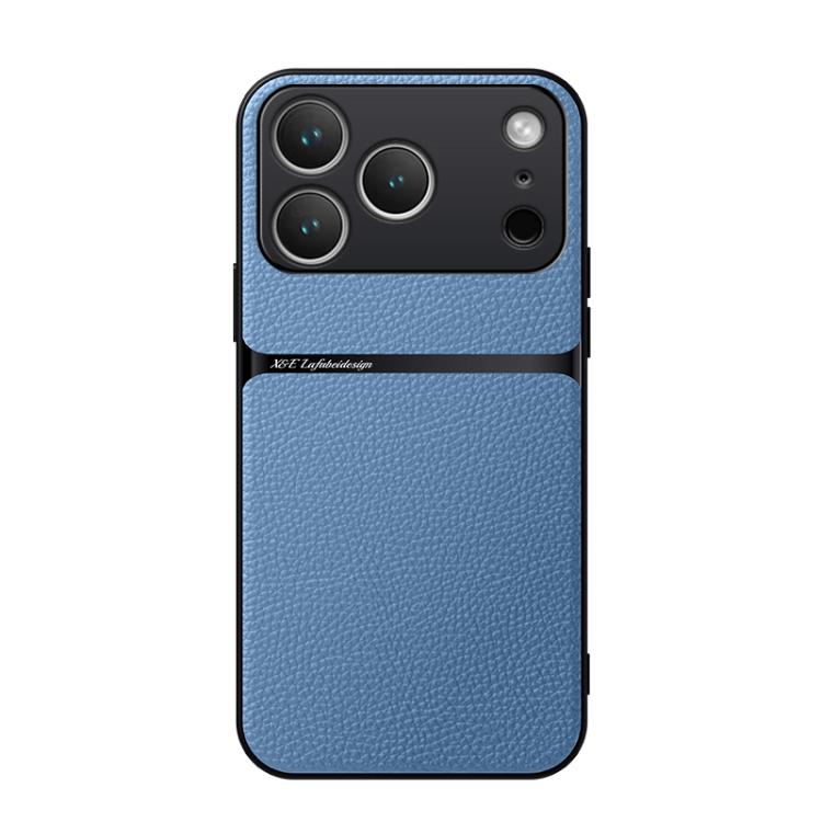 Custodia per telefono antiurto con copertura completa magnetica in pelle Litchi, For iPhone 17e / 16e, For iPhone 17 Pro Max, For iPhone 17 Pro, For iPhone 17
