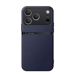 Custodia per telefono antiurto con copertura completa magnetica in pelle Litchi, For iPhone 17e / 16e, For iPhone 17 Pro Max, For iPhone 17 Pro, For iPhone 17