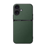 Custodia per telefono antiurto con copertura completa magnetica in pelle Litchi, For iPhone 17e / 16e, For iPhone 17 Pro Max, For iPhone 17 Pro, For iPhone 17