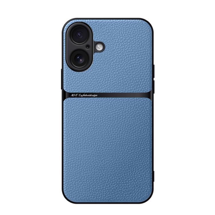 Custodia per telefono antiurto con copertura completa magnetica in pelle Litchi, For iPhone 17e / 16e, For iPhone 17 Pro Max, For iPhone 17 Pro, For iPhone 17