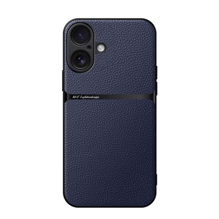 Custodia per telefono antiurto con copertura completa magnetica in pelle Litchi, For iPhone 17e / 16e, For iPhone 17 Pro Max, For iPhone 17 Pro, For iPhone 17