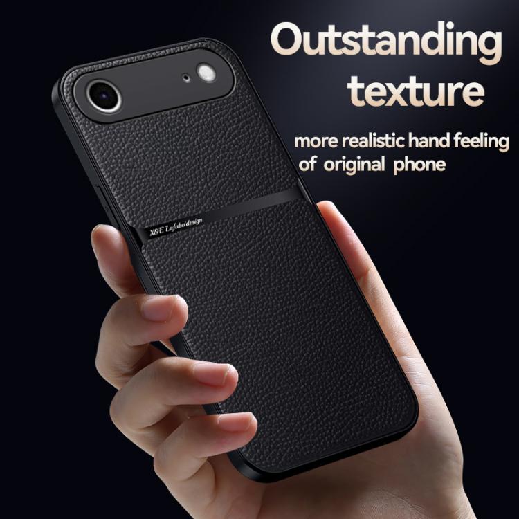 Custodia per telefono antiurto con copertura completa magnetica in pelle Litchi, For iPhone Air, For iPhone 16 Pro Max, For iPhone 16 Pro, For iPhone 16 Plus
