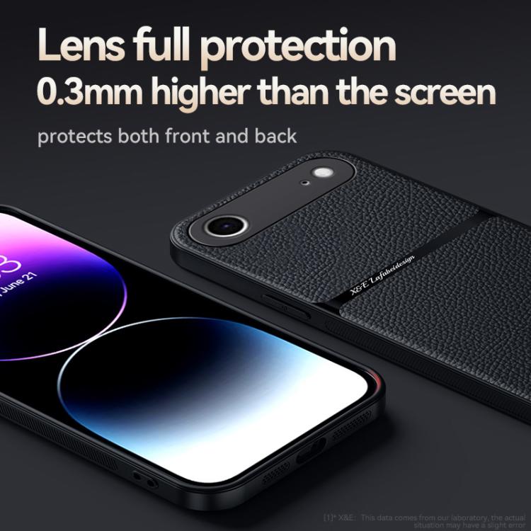 Custodia per telefono antiurto con copertura completa magnetica in pelle Litchi, For iPhone Air, For iPhone 16 Pro Max, For iPhone 16 Pro, For iPhone 16 Plus