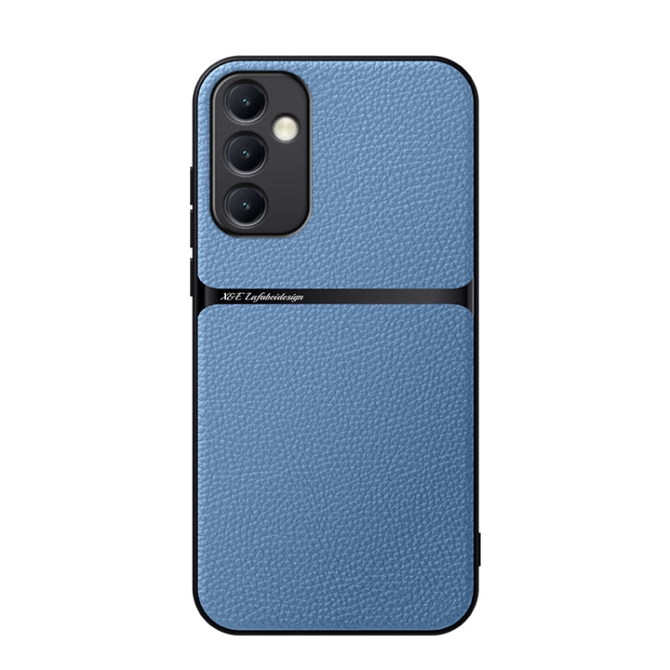 Custodia per telefono antiurto con copertura completa magnetica in pelle Litchi, For Galaxy A36, For Galaxy A16 5G, For Galaxy A15 4G / 5G, For Galaxy A55 5G