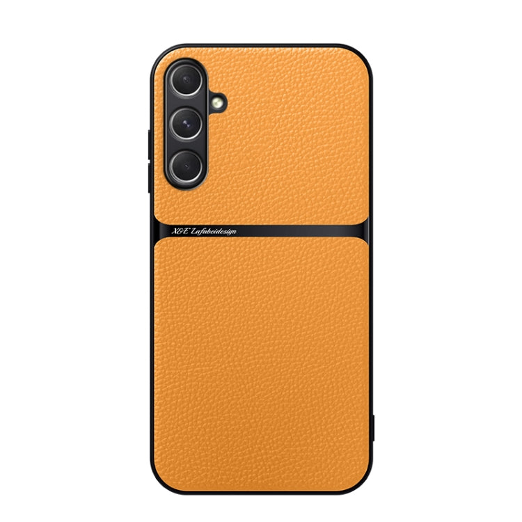 Custodia per telefono antiurto con copertura completa magnetica in pelle Litchi, For Galaxy A35 5G, For Galaxy A25 5G, For Galaxy A34 5G, For Galaxy A54 5G