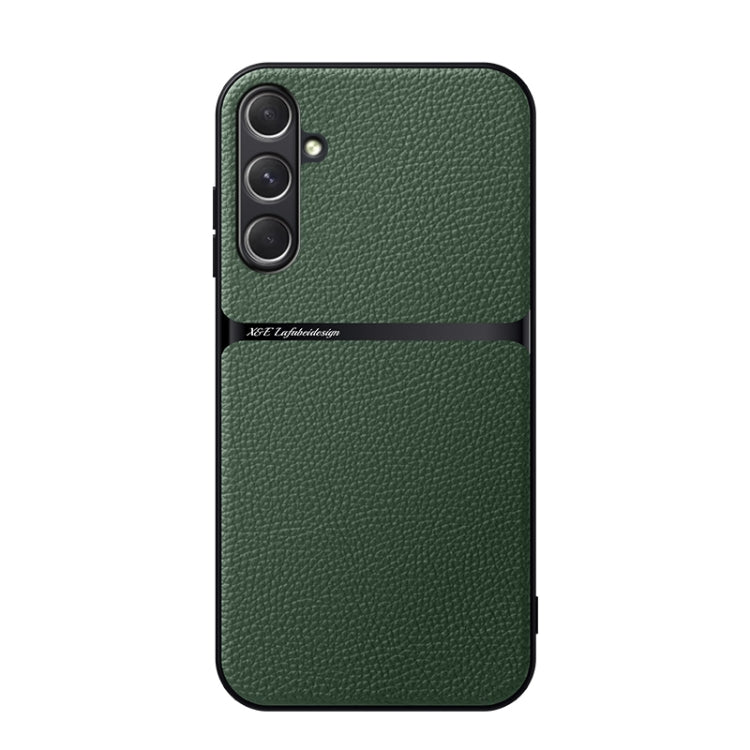 Custodia per telefono antiurto con copertura completa magnetica in pelle Litchi, For Galaxy A35 5G, For Galaxy A25 5G, For Galaxy A34 5G, For Galaxy A54 5G