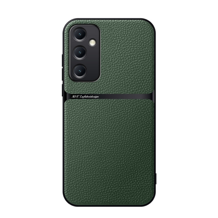 Custodia per telefono antiurto con copertura completa magnetica in pelle Litchi, For Galaxy A36, For Galaxy A16 5G, For Galaxy A15 4G / 5G, For Galaxy A55 5G