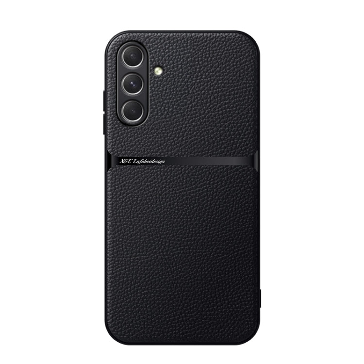 Custodia per telefono antiurto con copertura completa magnetica in pelle Litchi, For Galaxy A36, For Galaxy A16 5G, For Galaxy A15 4G / 5G, For Galaxy A55 5G