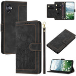 Custodia per telefono in pelle goffrata con tulipani e cordino, For Samsung Galaxy A35 5G, For Samsung Galaxy A05, For Samsung Galaxy A05s, For Samsung Galaxy A25 5G