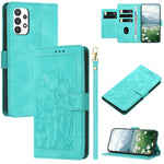 Custodia per telefono in pelle goffrata con tulipani e cordino, For Samsung Galaxy A24 4G, For Samsung Galaxy A23 5G / 4G, For Samsung Galaxy A14 5G / 4G, For Samsung Galaxy A34 5G