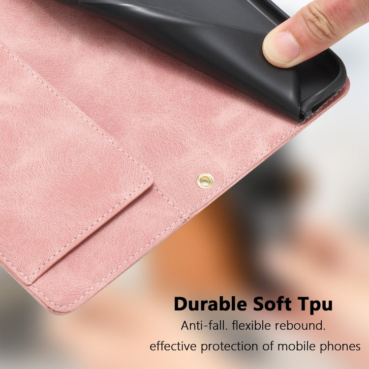 Custodia per telefono in pelle goffrata con tulipani e cordino, For Samsung Galaxy A32 5G