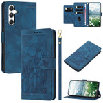 Custodia per telefono in pelle goffrata con tulipani e cordino, For Samsung Galaxy S25+ 5G, For Samsung Galaxy S25 Ultra 5G, For Samsung Galaxy S24 FE 5G, For Samsung Galaxy S24 Ultra 5G