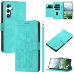 Custodia per telefono in pelle goffrata con tulipani e cordino, For Samsung Galaxy S24+ 5G, For Samsung Galaxy S24 5G, For Samsung Galaxy S23 FE 5G, For Samsung Galaxy S23 Ultra 5G