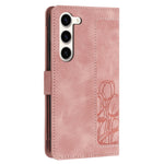 Custodia per telefono in pelle goffrata con tulipani e cordino, For Samsung Galaxy S23+ 5G, For Samsung Galaxy S23 5G, For Samsung Galaxy S20 FE, For Samsung Galaxy S22 Ultra 5G