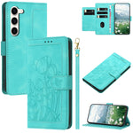 Custodia per telefono in pelle goffrata con tulipani e cordino, For Samsung Galaxy S23+ 5G, For Samsung Galaxy S23 5G, For Samsung Galaxy S20 FE, For Samsung Galaxy S22 Ultra 5G