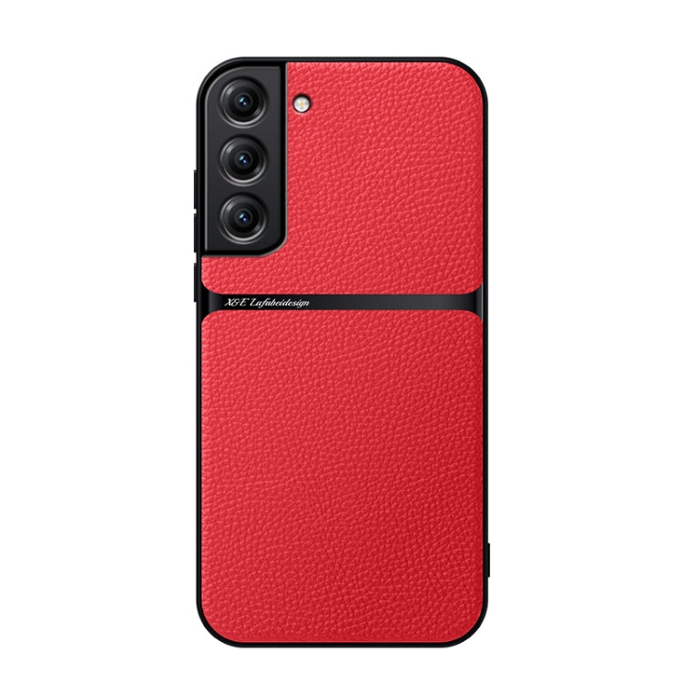 Custodia per telefono antiurto con copertura completa magnetica in pelle Litchi, For Samsung Galaxy S22 Ultra 5G, For Samsung Galaxy S22+ 5G, For Samsung Galaxy S22 5G, For Samsung Galaxy S21 FE 5G