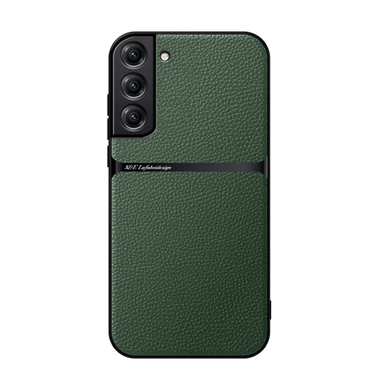 Custodia per telefono antiurto con copertura completa magnetica in pelle Litchi, For Samsung Galaxy S22 Ultra 5G, For Samsung Galaxy S22+ 5G, For Samsung Galaxy S22 5G, For Samsung Galaxy S21 FE 5G