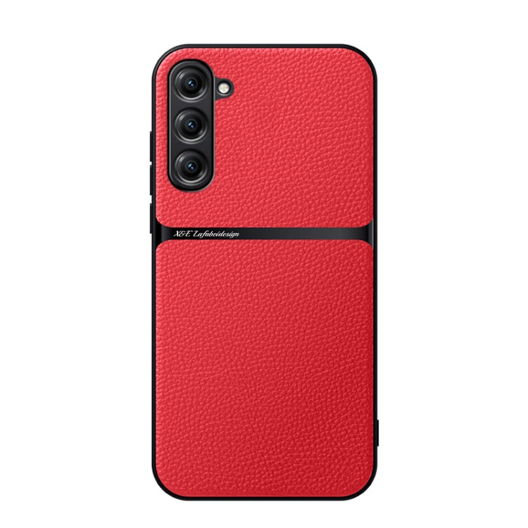 Custodia per telefono antiurto con copertura completa magnetica in pelle Litchi, For Samsung Galaxy S24 Ultra 5G, For Samsung Galaxy S24+ 5G, For Samsung Galaxy S24 5G, For Samsung Galaxy S23 FE 5G