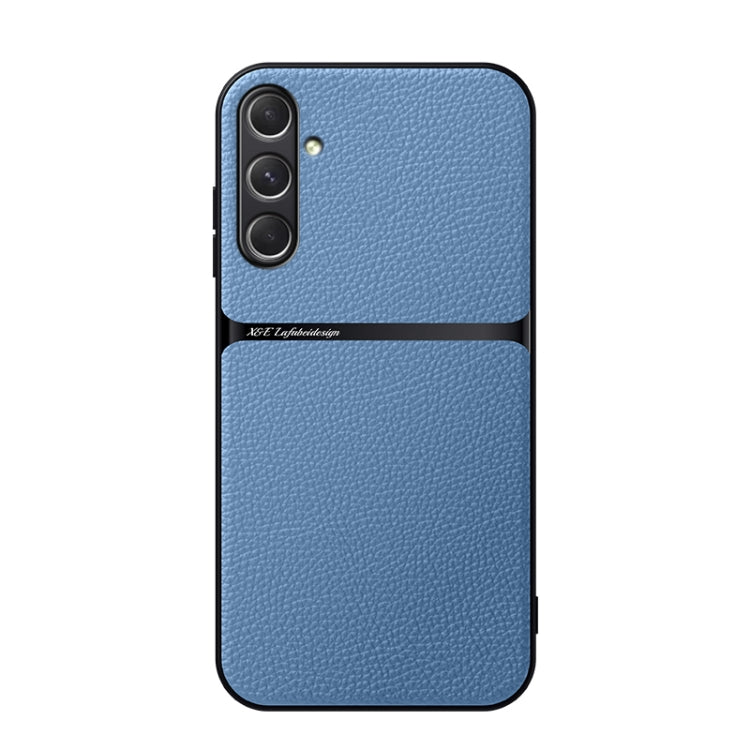 Custodia per telefono antiurto con copertura completa magnetica in pelle Litchi, For Samsung Galaxy S25 5G, For Samsung Galaxy S25+ 5G, For Samsung Galaxy S25 Ultra 5G, For Samsung Galaxy S24 FE 5G