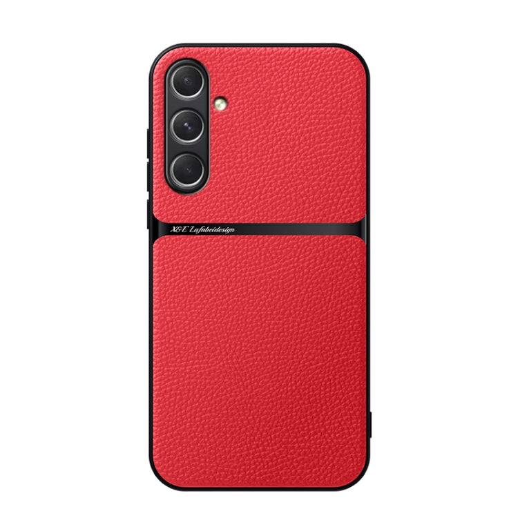 Custodia per telefono antiurto con copertura completa magnetica in pelle Litchi, For Samsung Galaxy S24 Ultra 5G, For Samsung Galaxy S24+ 5G, For Samsung Galaxy S24 5G, For Samsung Galaxy S23 FE 5G