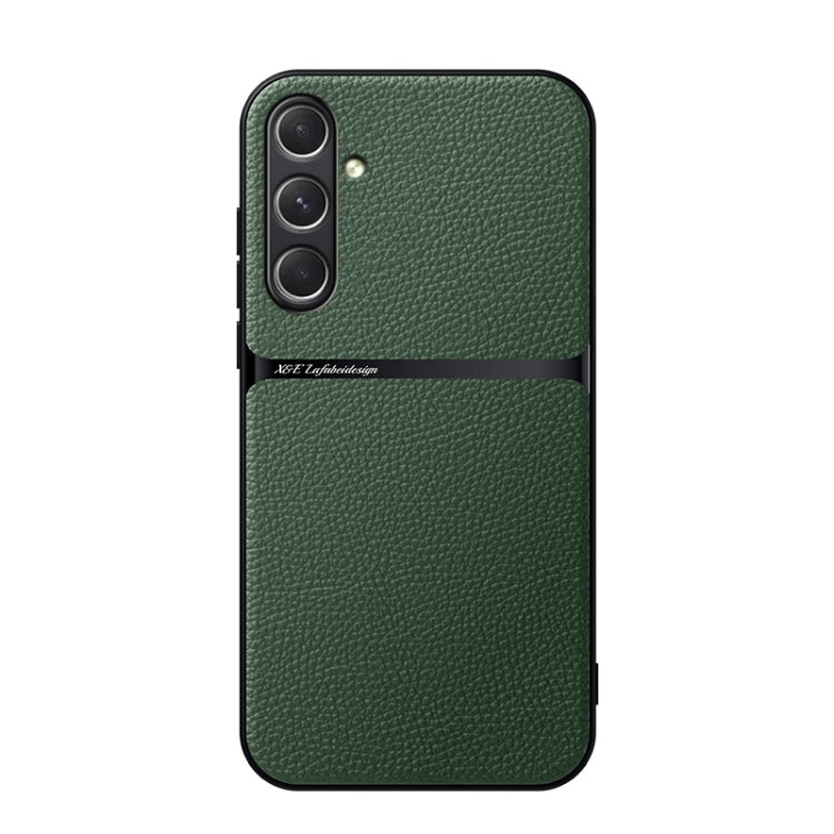 Custodia per telefono antiurto con copertura completa magnetica in pelle Litchi, For Samsung Galaxy S24 Ultra 5G, For Samsung Galaxy S24+ 5G, For Samsung Galaxy S24 5G, For Samsung Galaxy S23 FE 5G