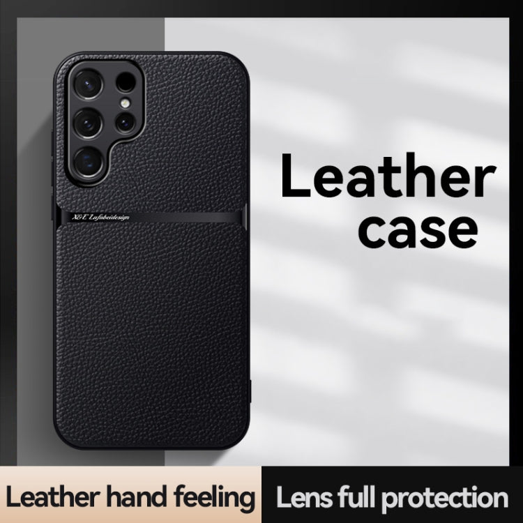 Custodia per telefono antiurto con copertura completa magnetica in pelle Litchi, For Samsung Galaxy S24 Ultra 5G, For Samsung Galaxy S24+ 5G, For Samsung Galaxy S24 5G, For Samsung Galaxy S23 FE 5G
