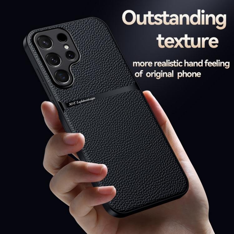 Custodia per telefono antiurto con copertura completa magnetica in pelle Litchi, For Samsung Galaxy S24 Ultra 5G, For Samsung Galaxy S24+ 5G, For Samsung Galaxy S24 5G, For Samsung Galaxy S23 FE 5G