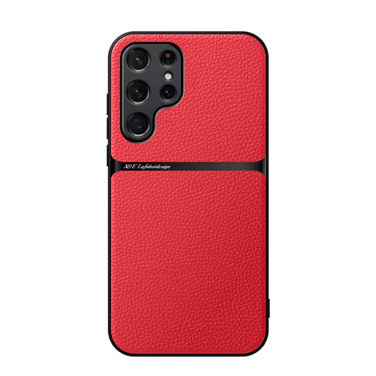 Custodia per telefono antiurto con copertura completa magnetica in pelle Litchi, For Samsung Galaxy S24 Ultra 5G, For Samsung Galaxy S24+ 5G, For Samsung Galaxy S24 5G, For Samsung Galaxy S23 FE 5G