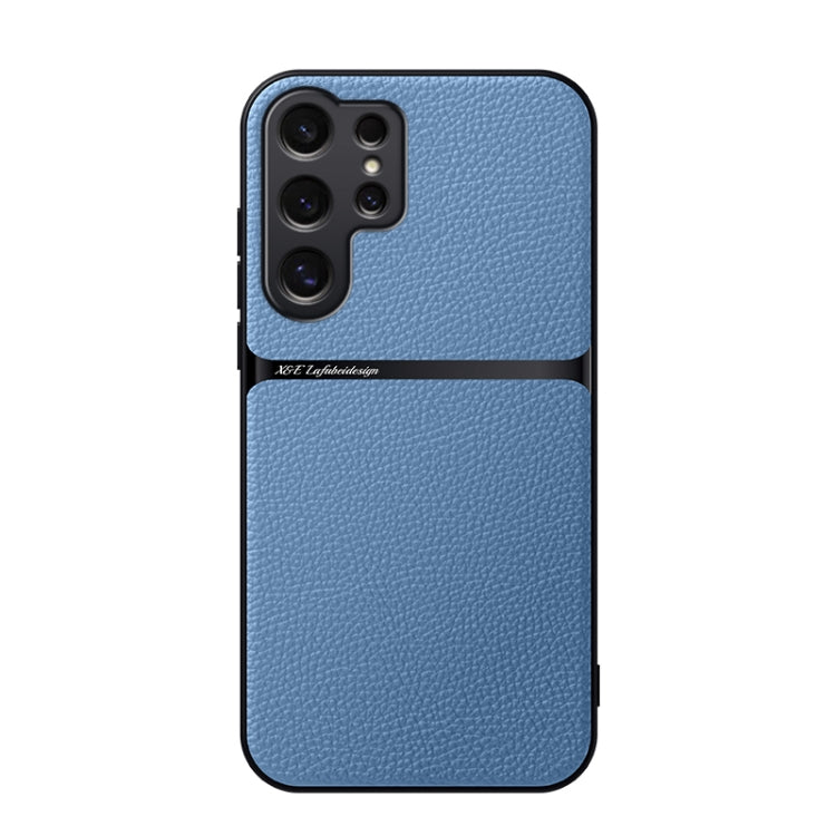 Custodia per telefono antiurto con copertura completa magnetica in pelle Litchi, For Samsung Galaxy S25 5G, For Samsung Galaxy S25+ 5G, For Samsung Galaxy S25 Ultra 5G, For Samsung Galaxy S24 FE 5G