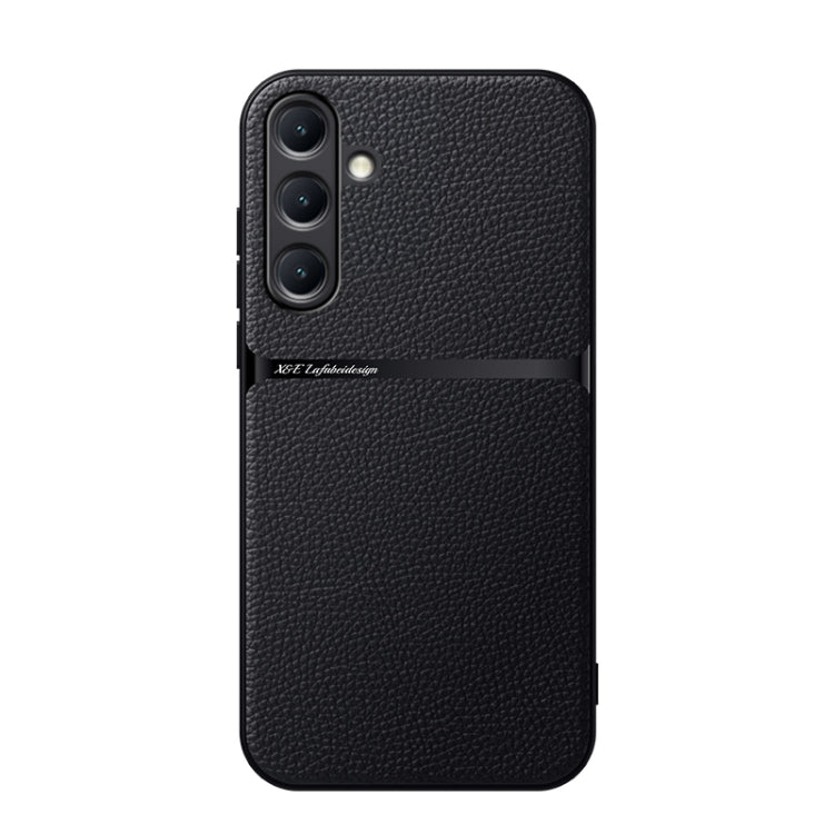 Custodia per telefono antiurto con copertura completa magnetica in pelle Litchi, For Samsung Galaxy S25 5G, For Samsung Galaxy S25+ 5G, For Samsung Galaxy S25 Ultra 5G, For Samsung Galaxy S24 FE 5G