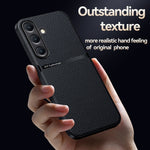 Custodia per telefono antiurto con copertura completa magnetica in pelle Litchi, For Samsung Galaxy S25 5G, For Samsung Galaxy S25+ 5G, For Samsung Galaxy S25 Ultra 5G, For Samsung Galaxy S24 FE 5G