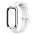 Cinturino per orologio in silicone con guscio metallico Mijobs, For Xiaomi Smart Band 9 Active / Redmi Band 3