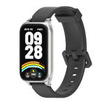 Cinturino per orologio in silicone con guscio metallico Mijobs, For Xiaomi Smart Band 9 Active / Redmi Band 3