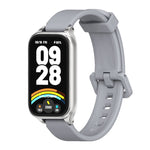 Cinturino per orologio in silicone con guscio metallico Mijobs, For Xiaomi Smart Band 9 Active / Redmi Band 3