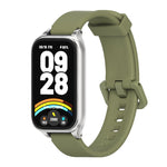 Cinturino per orologio in silicone con guscio metallico Mijobs, For Xiaomi Smart Band 9 Active / Redmi Band 3